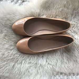 J Crew Pink Patent Leather ballet flats
